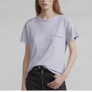 Rag & Bone Light Purple Short Sleeve Tee